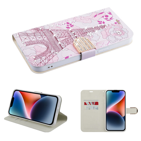 MyBat MyJacket Wallet Diamond Series for Apple iPhone 14 Plus - Eiffel Tower - MIP14MPCMJD104-2.jpg