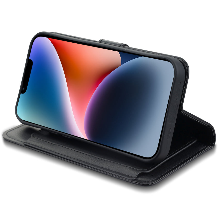 MyBat MyJacket Wallet Xtra Series for Apple iPhone 14 Plus - Black / Black - MIP14MPCMJG031-4.jpg