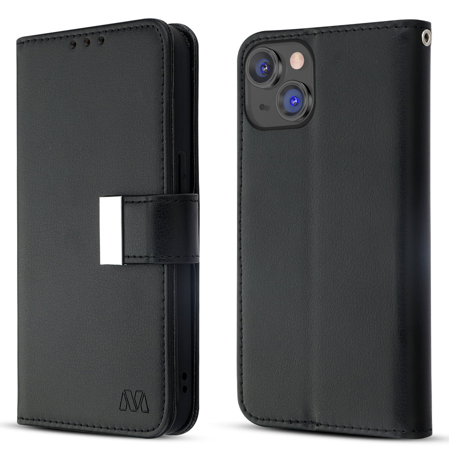 MyBat MyJacket Wallet Xtra Series for Apple iPhone 14 Plus - Black / Black - MIP14MPCMJG031-6.jpg