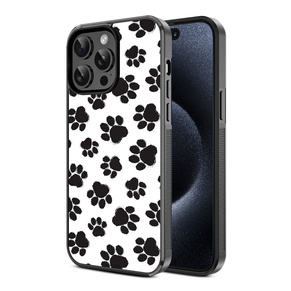 MyBat Design Lab Series Case for Apple iPhone 14 Pro (6.1) - Black Paw Prints - MIP14PCSLESM002-2.jpg