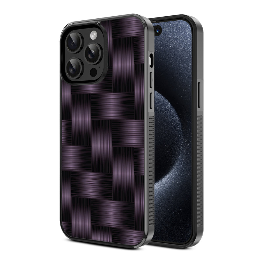 MyBat Design Lab Series Case for Apple iPhone 14 Pro (6.1) - Woven Carbon Fiber - MIP14PCSLESM085-2.jpg