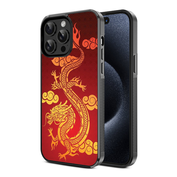 MyBat Design Lab Series Case for Apple iPhone 14 Pro (6.1) - Golden Dragon - MIP14PCSLESM213-2.jpg