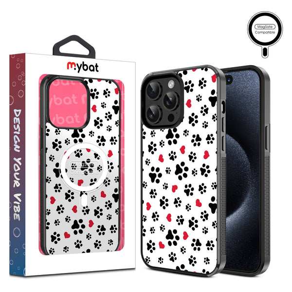 MyBat Design Lab Series MagSafe Case for Apple iPhone 14 Pro Max (6.7) - Paw Prints and Hearts - MIP14PMCSLESMSM001-1.jpg