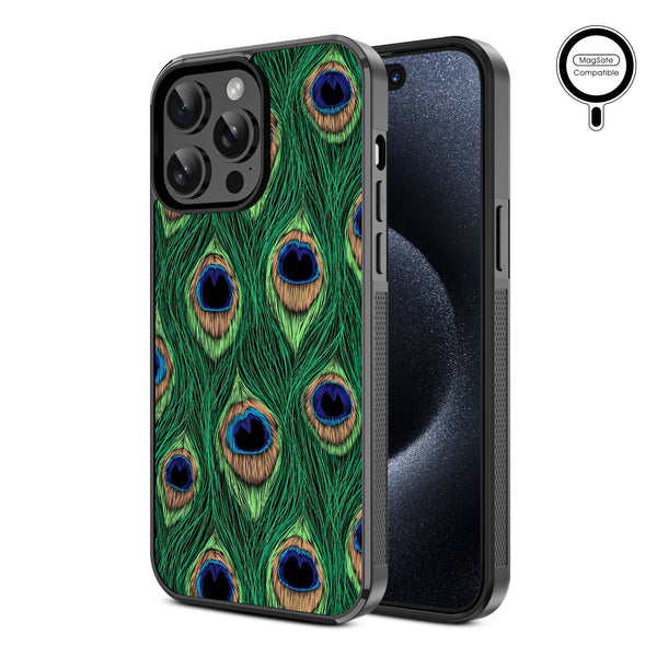 MyBat Design Lab Series MagSafe Case for Apple iPhone 14 Pro Max (6.7) - Peacock Feathers - MIP14PMCSLESMSM018-2.jpg