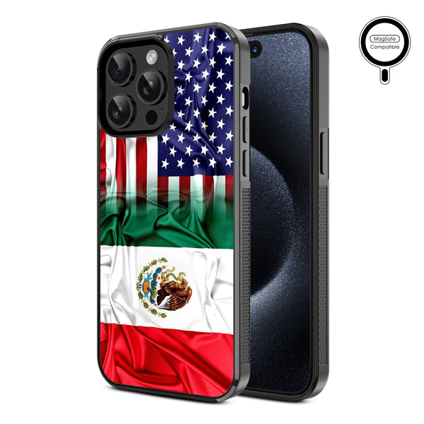 MyBat Design Lab Series MagSafe Case for Apple iPhone 14 Pro Max – Mexican-American Flag - MIP14PMCSLESMSM168-2.jpg