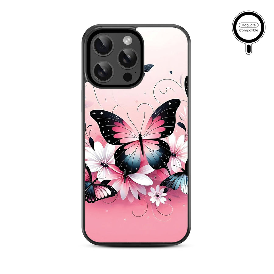 MyBat Design Lab Series MagSafe Case for Apple iPhone 14 Pro Max (6.7) - Butterfly Bouquet
