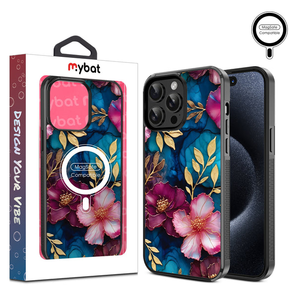 MyBat Design Lab Series MagSafe Case for Apple iPhone 14 Pro Max (6.7) - Gilded Petals - MIP14PMCSLESMSM188-1.jpg