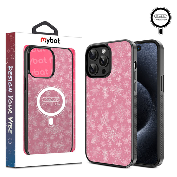 MyBat Design Lab Series MagSafe Case for Apple iPhone 14 Pro Max (6.7) - Pink Snowflakes - MIP14PMCSLESMSM282-1.jpg