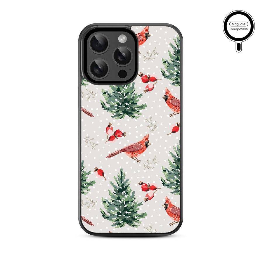 MyBat Design Lab Series MagSafe Case for Apple iPhone 14 Pro Max (6.7) - Winter Cardinals
