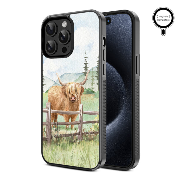 MyBat Design Lab Series MagSafe Case for Apple iPhone 14 Pro Max - Highland Cow - MIP14PMCSLESMSM470-2.jpg