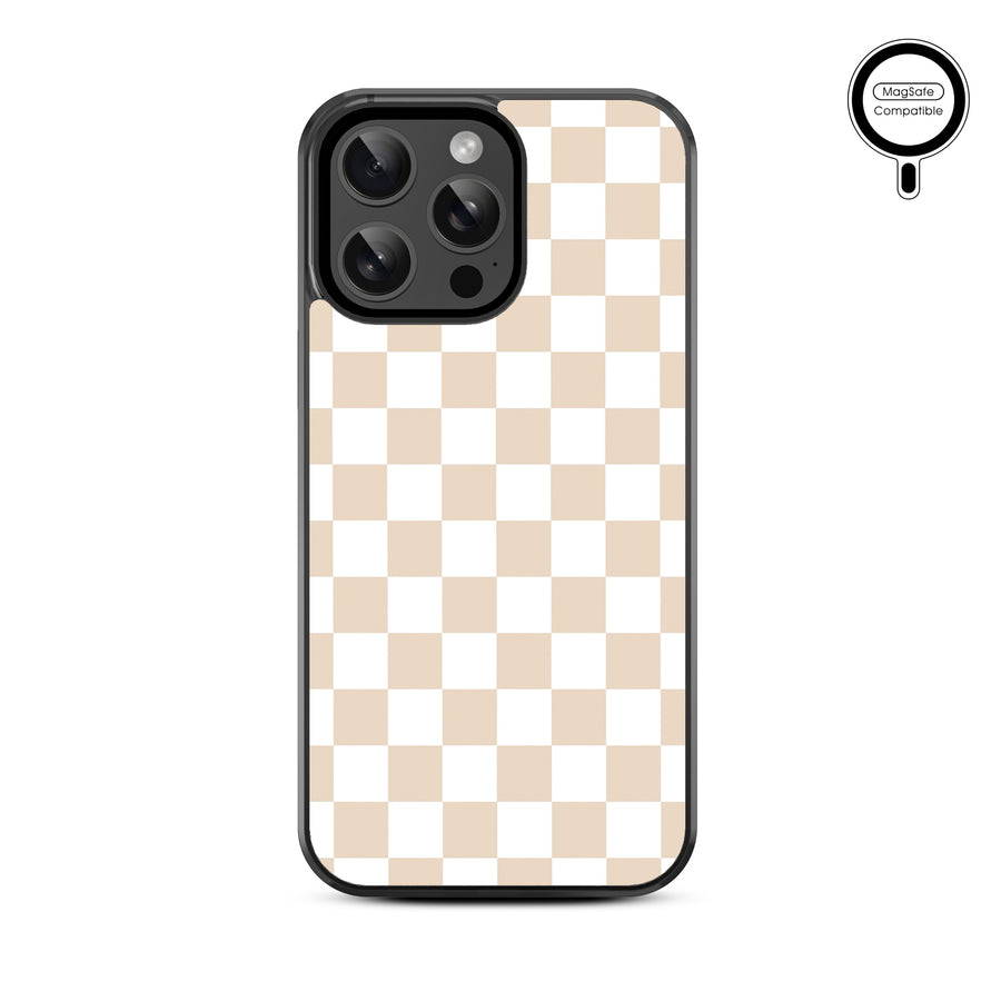 MyBat Design Lab Series MagSafe Case for Apple iPhone 14 Pro Max - Tan Check - MIP14PMCSLESMSM475-3.jpg