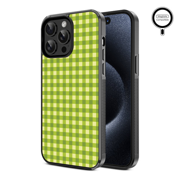 MyBat Design Lab Series MagSafe Case for Apple iPhone 14 Pro Max - Green Gingham - MIP14PMCSLESMSM476-2.jpg