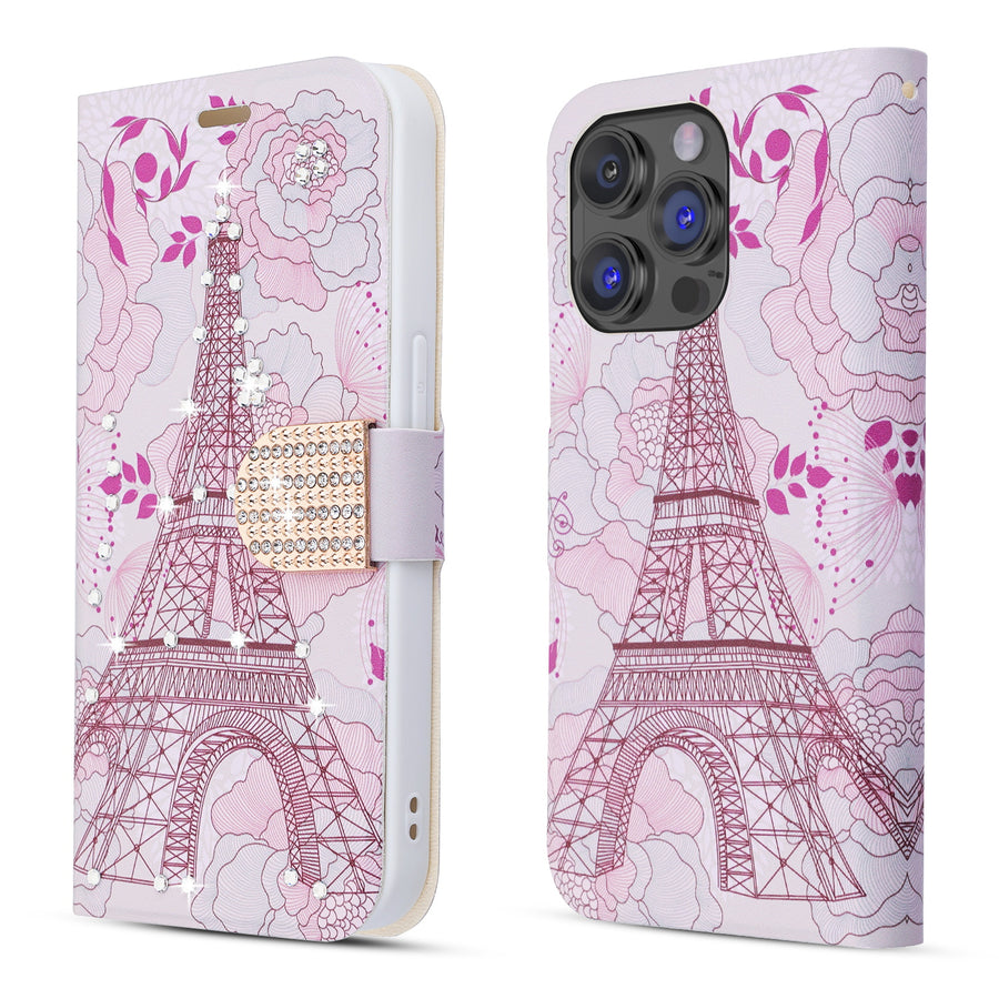 MyBat MyJacket Wallet Diamond Series for Apple iPhone 14 Pro - Eiffel Tower - MIP14PPCMJD104-5.jpg