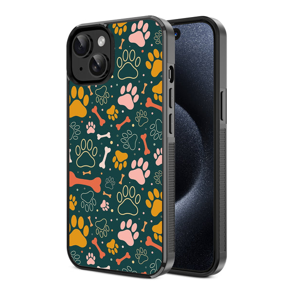 MyBat Design Lab Series Case for Apple iPhone 15 (6.1) - Paw Prints & Bones - MIP15CSLESM003-2.jpg