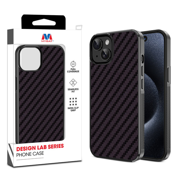 MyBat Design Lab Series Case for Apple iPhone 15 (6.1) - Carbon Fiber - MIP15CSLESM083-1.jpg