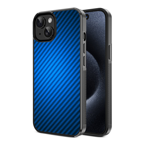 MyBat Design Lab Series Case for Apple iPhone 15 (6.1) - Blue Carbon Fiber - MIP15CSLESM084-2.jpg