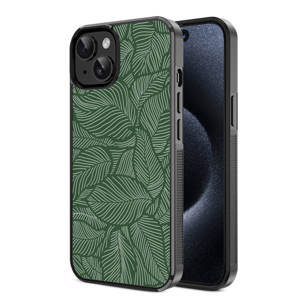 MyBat Design Lab Series Case for Apple iPhone 15 (6.1) - Leaves - MIP15CSLESM125-2.jpg