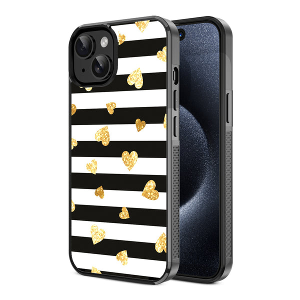 MyBat Design Lab Series Case for Apple iPhone 15 (6.1) - Heart of Gold - MIP15CSLESM166-2.jpg