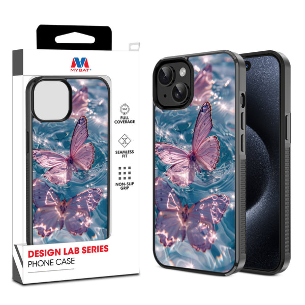 MyBat Design Lab Series Case for Apple iPhone 15 (6.1) - Floating Butterflies - MIP15CSLESM180-1.jpg