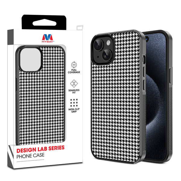 MyBat Design Lab Series Case for Apple iPhone 15 (6.1) - Classic Houndstooth - MIP15CSLESM215-1.jpg