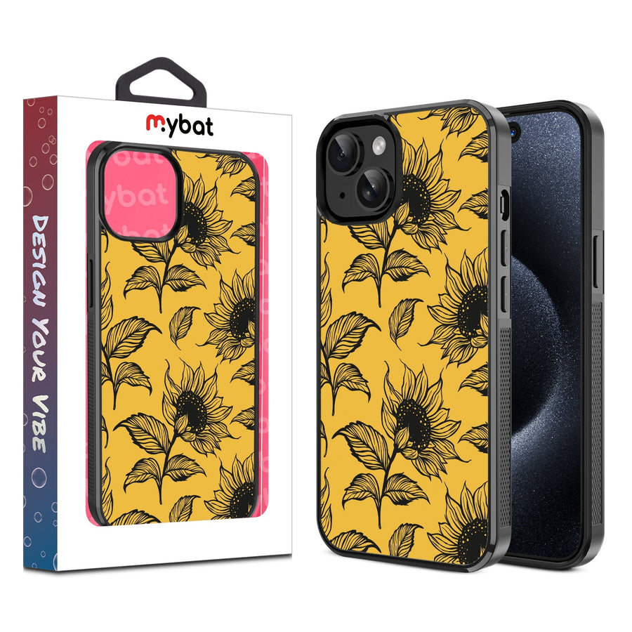MyBat Design Lab Series Case for Apple iPhone 15 (6.1) - Golden Sunflowers