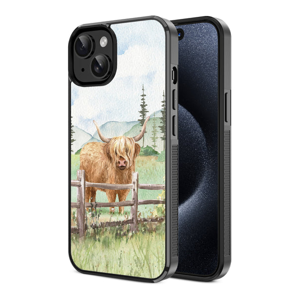 MyBat Design Lab Series Case for Apple iPhone 15 - Highland Cow - MIP15CSLESM470-2.jpg