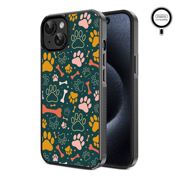MyBat Design Lab Series MagSafe Case for Apple iPhone 15 (6.1) - Paw Prints & Bones - MIP15CSLESMSM003-2.jpg