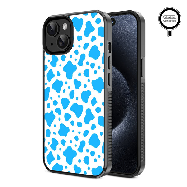 MyBat Design Lab Series MagSafe Case for Apple iPhone 15 (6.1) - Blue Cow Print - MIP15CSLESMSM016-2.jpg