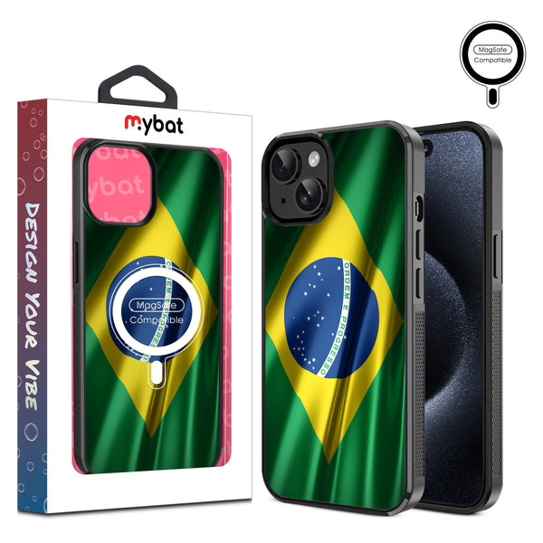 MyBat Design Lab Series MagSafe Case for Apple iPhone 15 (6.1) - Brazilian Flag - MIP15CSLESMSM038-1.jpg