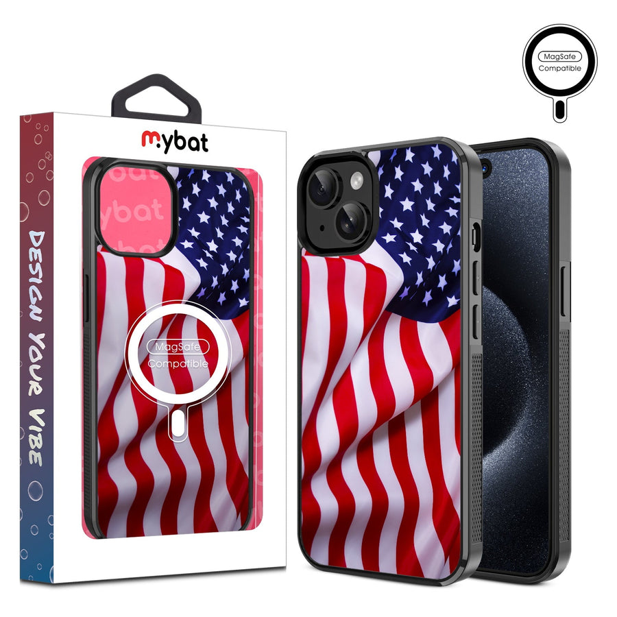 MyBat Design Lab Series MagSafe Case for Apple iPhone 15 (6.1) - Stars & Stripes