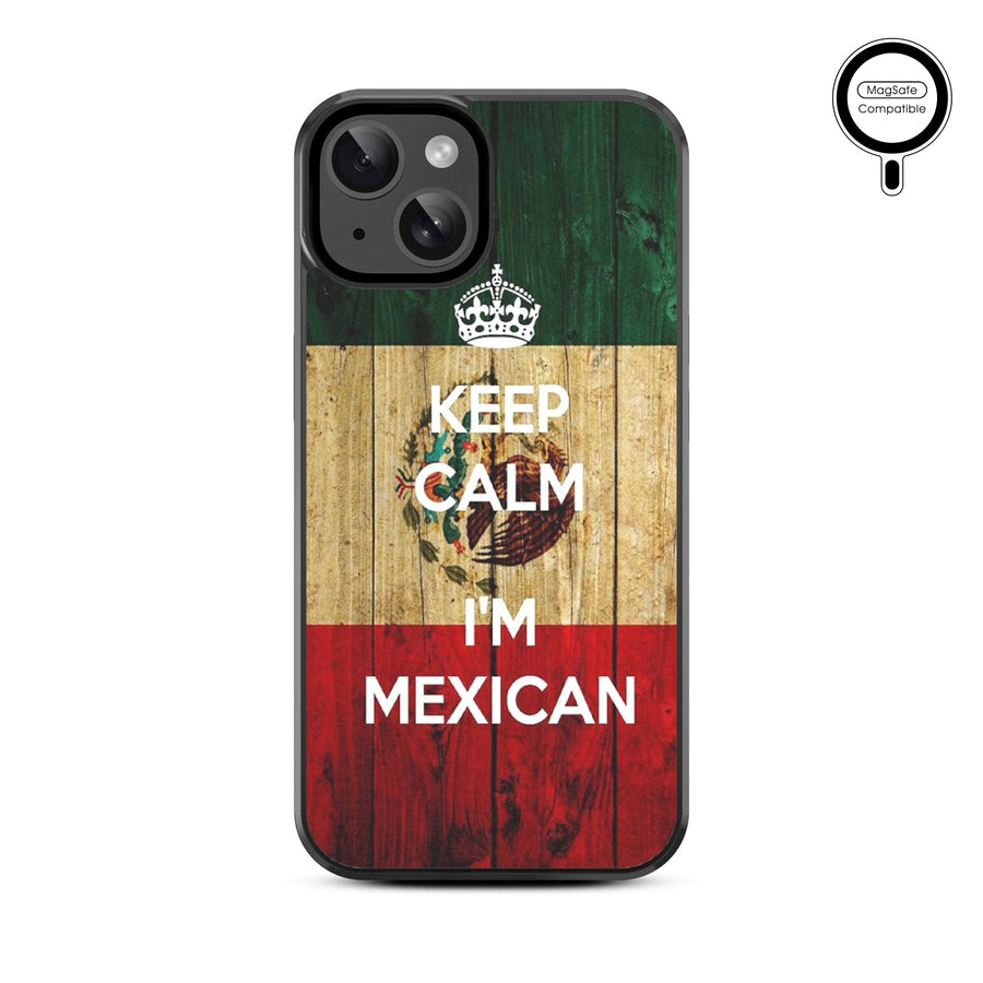 MyBat Design Lab Series MagSafe Case for Apple iPhone 15 (6.1) - Keep Calm, I'm Mexican