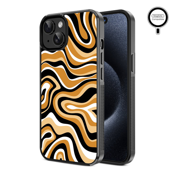MyBat Design Lab Series MagSafe Case for Apple iPhone 15 (6.1) - Groovy Golden Swirls - MIP15CSLESMSM093-2.jpg