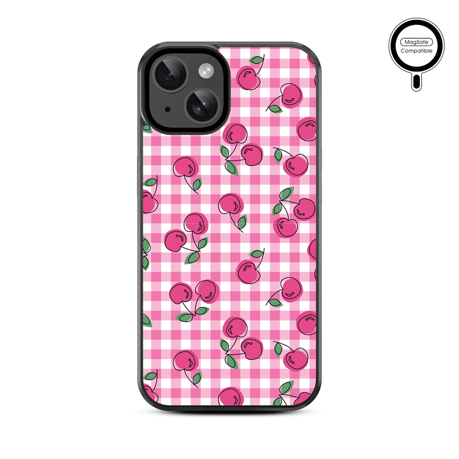 MyBat Design Lab Series MagSafe Case for Apple iPhone 15 (6.1) - Pink Cherries - MIP15CSLESMSM100-3.jpg
