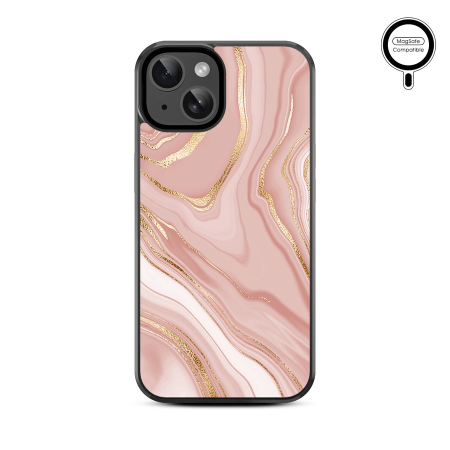 MyBat Design Lab Series MagSafe Case for Apple iPhone 15 (6.1) - Pink Marble - MIP15CSLESMSM107-3.jpg