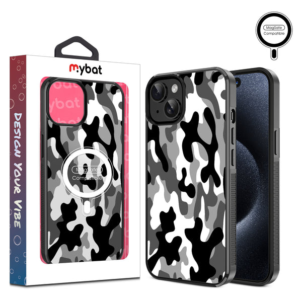 MyBat Design Lab Series MagSafe Case for Apple iPhone 15 (6.1) - Black & White Camouflage - MIP15CSLESMSM122-1.jpg