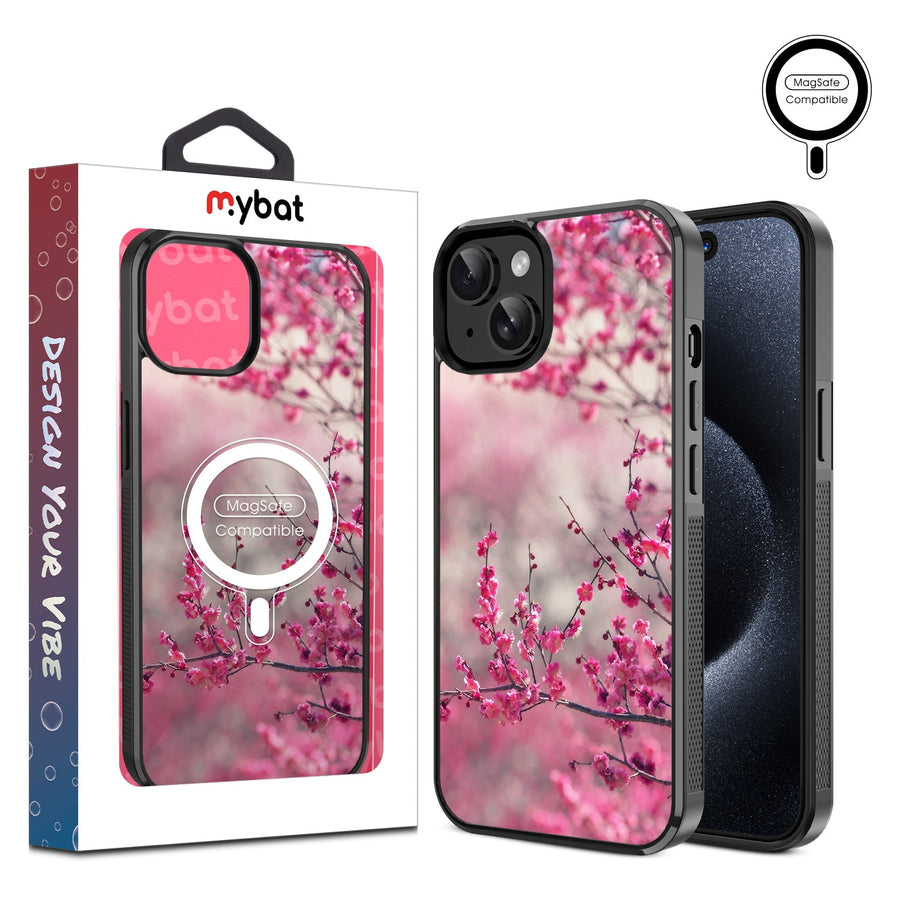 MyBat Design Lab Series MagSafe Case for Apple iPhone 15 (6.1) - Sakura Blooms
