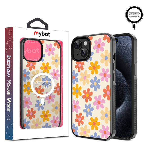 MyBat Design Lab Series MagSafe Case for Apple iPhone 15 (6.1) - Retro Daisies - MIP15CSLESMSM137-1.jpg