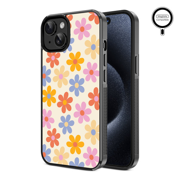 MyBat Design Lab Series MagSafe Case for Apple iPhone 15 (6.1) - Retro Daisies - MIP15CSLESMSM137-2.jpg