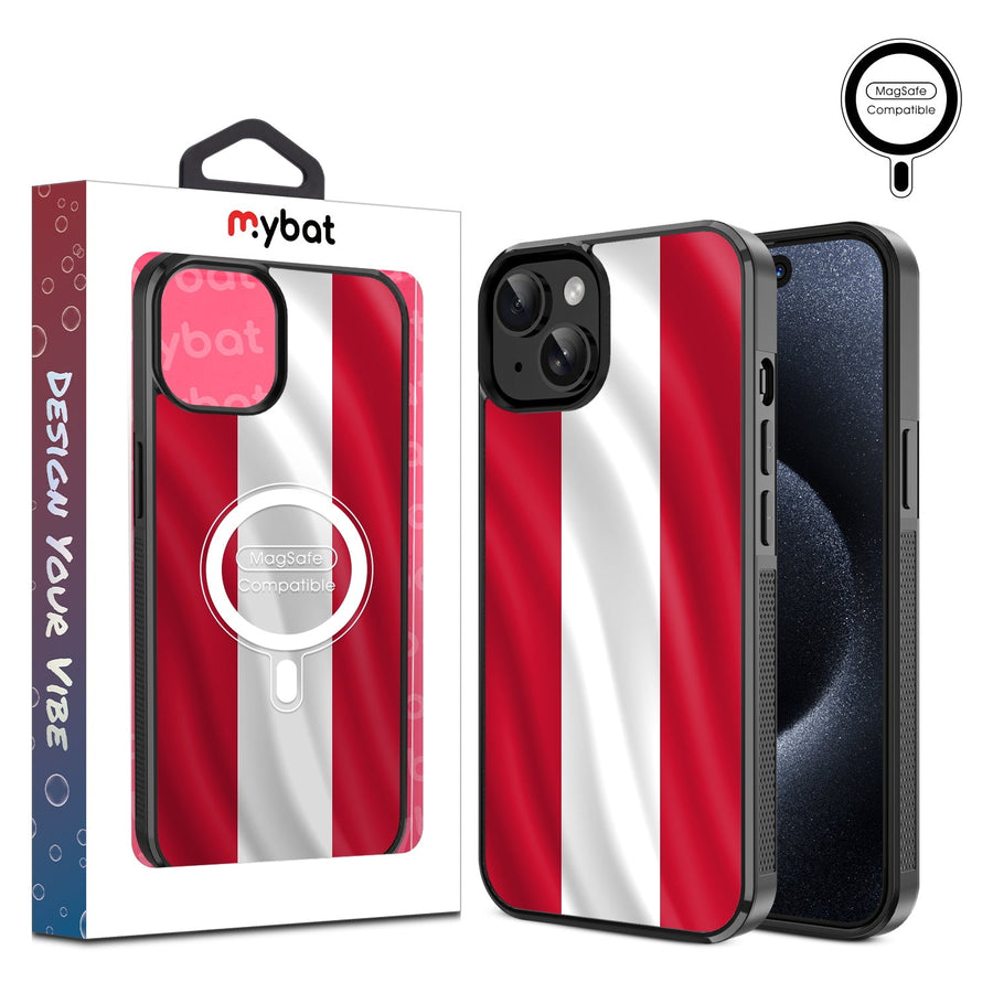MyBat Design Lab Series MagSafe Case for Apple iPhone 15 (6.1) - Austria Flag