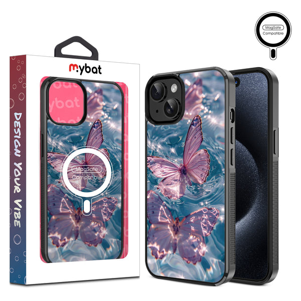 MyBat Design Lab Series MagSafe Case for Apple iPhone 15 (6.1) - Floating Butterflies - MIP15CSLESMSM180-1.jpg