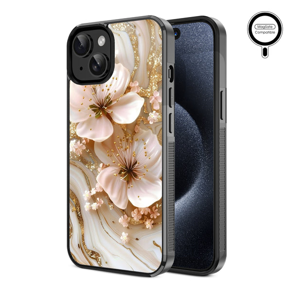 MyBat Design Lab Series MagSafe Case for Apple iPhone 15 (6.1) - Golden Petal Glow - MIP15CSLESMSM186-2.jpg