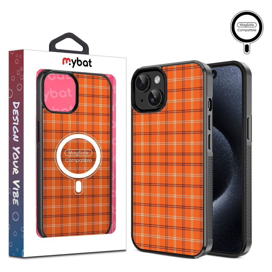 MyBat Design Lab Series MagSafe Case for Apple iPhone 15 (6.1) - Pumpkin Plaid
