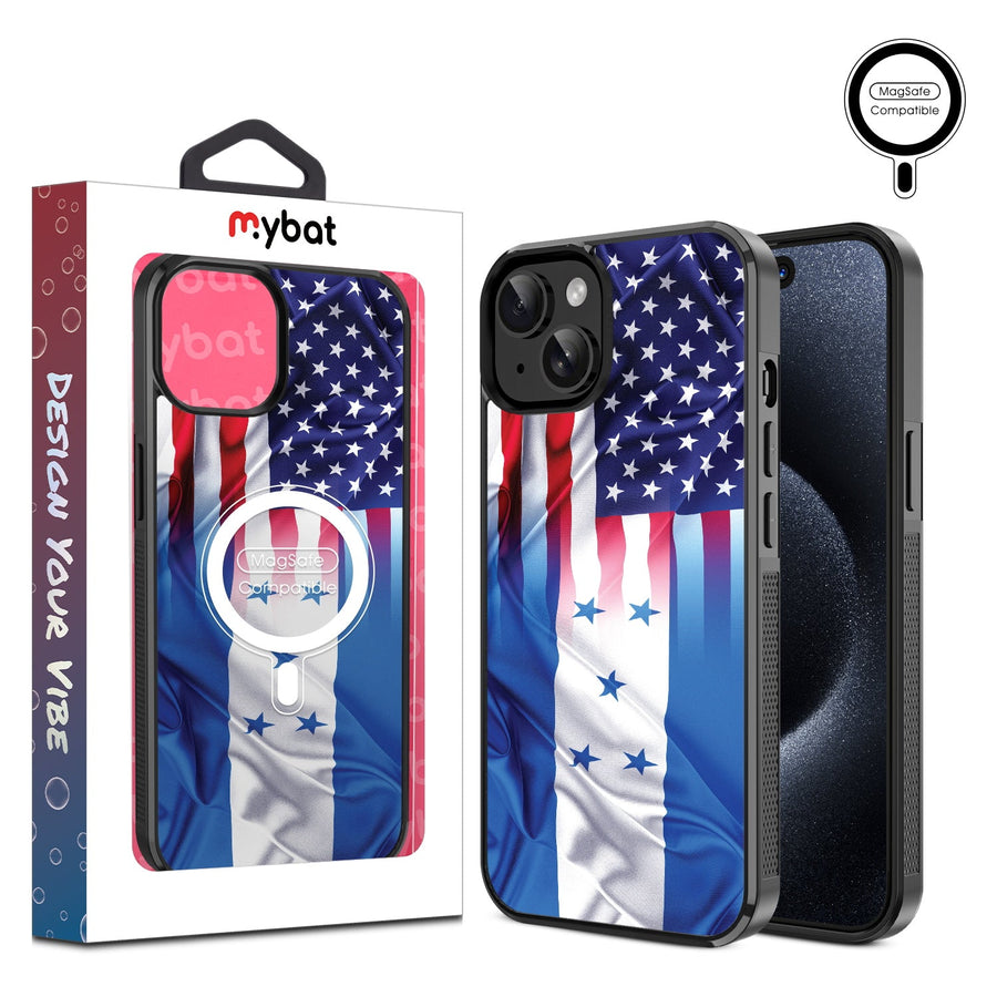 MyBat Design Lab Series MagSafe Case for Apple iPhone 15 (6.1) - Honduras-USA Flag