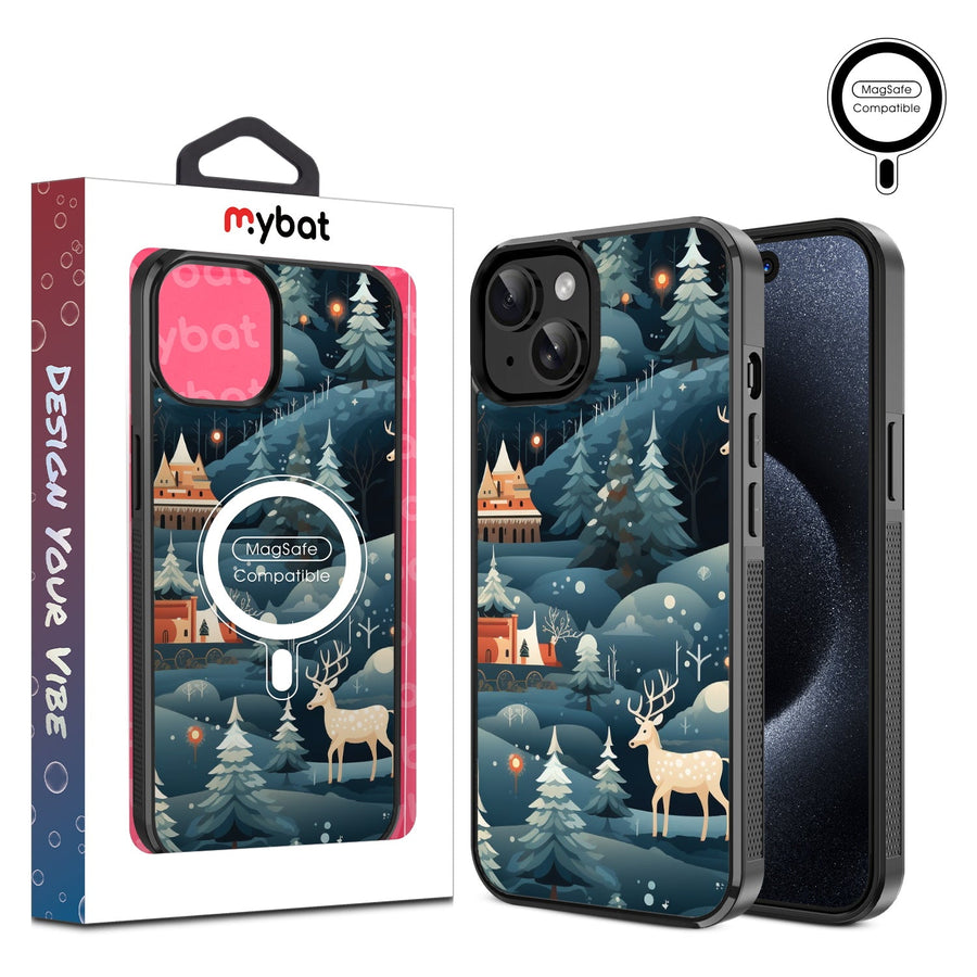 MyBat Design Lab Series MagSafe Case for Apple iPhone 15 (6.1) - Winter Wonderland