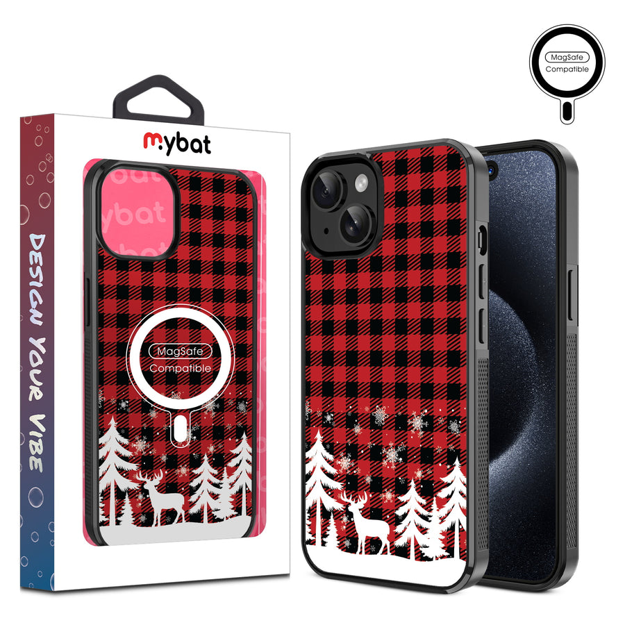 MyBat Design Lab Series MagSafe Case for Apple iPhone 15 (6.1) - Reindeer Flannel - MIP15CSLESMSM276-1.jpg