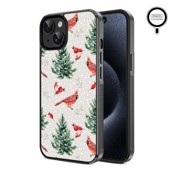 MyBat Design Lab Series MagSafe Case for Apple iPhone 15 (6.1) - Winter Cardinals - MIP15CSLESMSM298-2.jpg