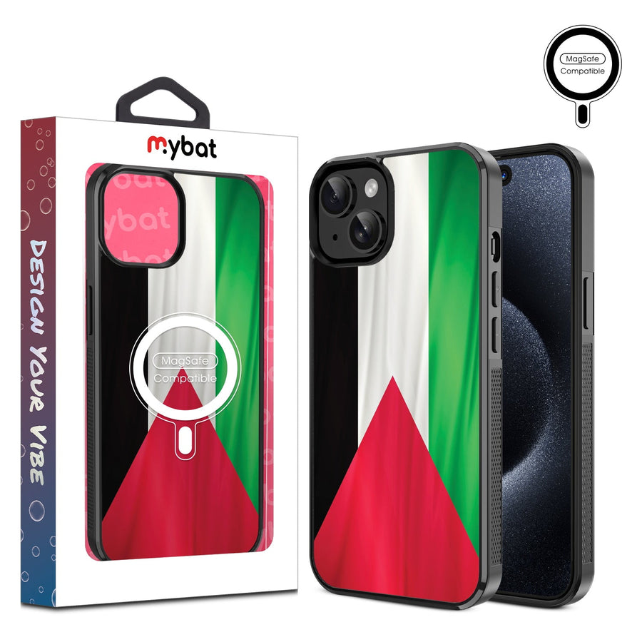 MyBat Design Lab Series MagSafe Case for Apple iPhone 15 (6.1) - Palestine Flag