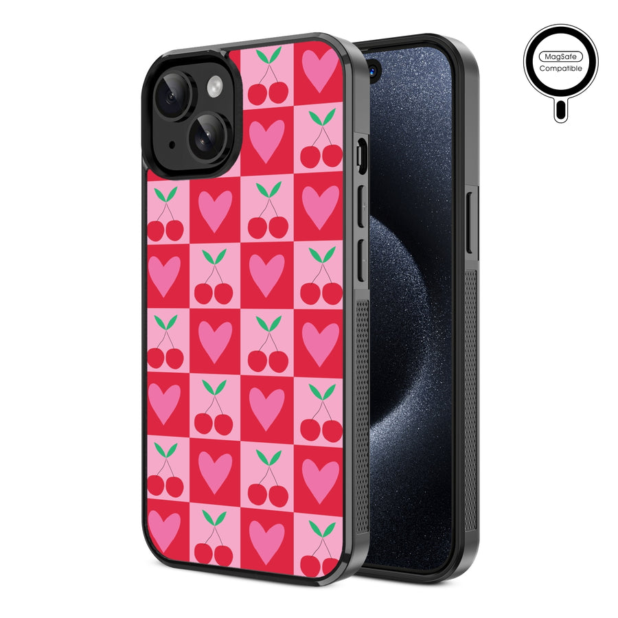 MyBat Design Lab Series MagSafe Case for Apple iPhone 15 (6.1) - Cherry Hearts - MIP15CSLESMSM334-2.jpg