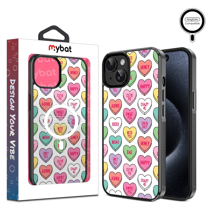 MyBat Design Lab Series MagSafe Case for Apple iPhone 15 (6.1) - Sweet Hearts