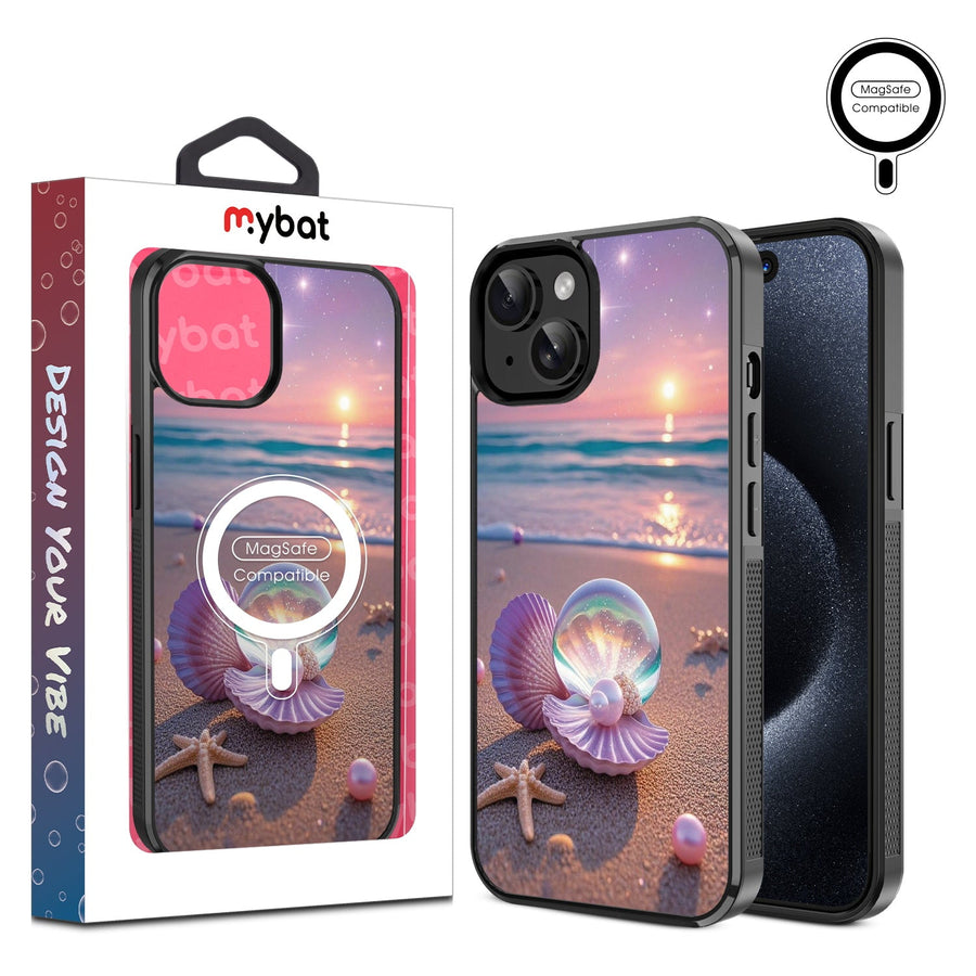 MyBat Design Lab Series MagSafe Case for Apple iPhone 15 (6.1) - Seashell Beach